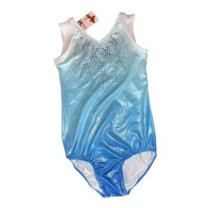 NWT Dance Costume Leotards Girls Sz 14A By TFJH E, Shimmery, Sequined